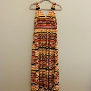 New Directions Chevron Print Maxi Dress